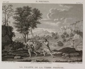 Denis-Sébastien Leroy, Saulx és Bovinet - Az ígéret földjének szőlője, Nicolas Poussin után - 1802-1815 alkotó: Denis Sebastien Leroy