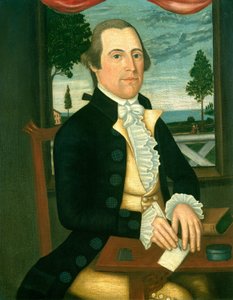 Elisha Denison kapitány, c. 1790 alkotó: Denison Limner