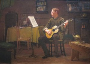 A Bohemian by Dennis Miller Bunker, 1885 alkotó: Dennis Miller Bunker