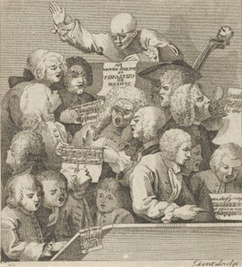 Énekeskórus, kb. 1800.