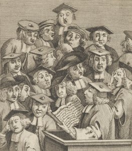 Tudósok egy előadáson, kb. 1800.