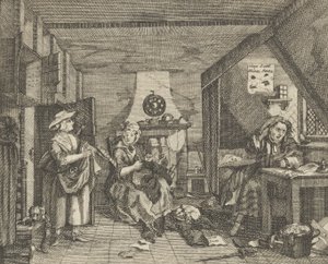 A szorongatott költő, kb. 1800.