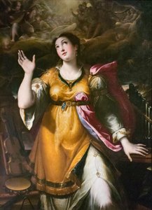 Szent Cecília, 1580 körül (olaj, vászon) alkotó: Denys Calvaert or Calvart
