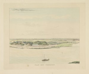 Kilátás a Waalra Nijmegentől északra Északra (cím a tárgyon) Nijmegen városának látnivalói (sorozat címe) Geldersch-panoráma vagy körkép az életről a nymegeni kilátón (sorozat címe)