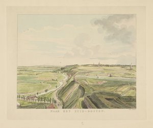 Kilátás a tájra Nijmegentől délkeletre Délkeletre (cím a tárgyon) Nijmegen városának látnivalói (sorozat címe) Geldersch-panoráma vagy körkép az életről a nymegeni kilátón (sorozat címe)