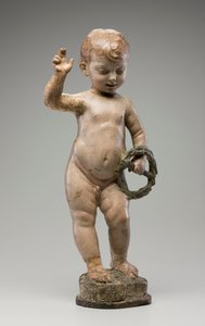 Christ Child (stukkó polikróm díszítéssel)