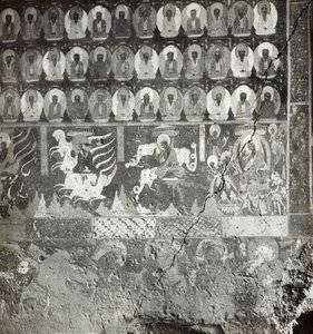 Lady Sumati ezer buddhája és nidánája, 275. barlang, északi fal, Dunhuang barlangok, Kína, 1275/1 (86) fotó alkotó: Desmond Parsons