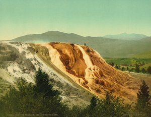 Jupiter Terrace, Yellowstone Park, 1902 körül (photochrom)