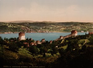 Bosfors, Rumeli és Nali-Hisar, CI-1 (Photochrome Print) alkotó: Detroit Publishing Co.