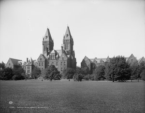 Buffalo Állami Kórház, Buffalo, N.Y., 1900-10 alkotó: Detroit Publishing Co.