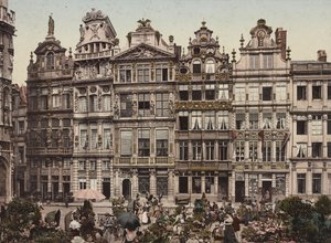 Grand Place, Brüsszel, 1900 körül alkotó: Detroit Publishing Co.