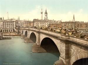 London Bridge, 1890-1900 körül alkotó: Detroit Publishing Co.
