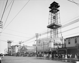 Surf Avenue, Coney Island, 1904 körül (f/w fotó)