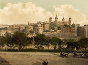 A londoni Tower, 1890-1900 körül alkotó: Detroit Publishing Co.
