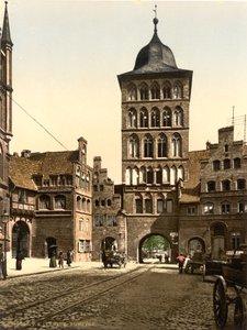 Tower Arch, Lübeck, Németország, 1900 körül alkotó: Detroit Publishing Co.