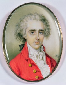 Miniatűr férfi portré, 1787 (wc elefántcsonton) alkotó: Diana Dietz