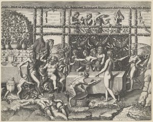 Ámor és Psyche esküvői lakomája (középső rész)