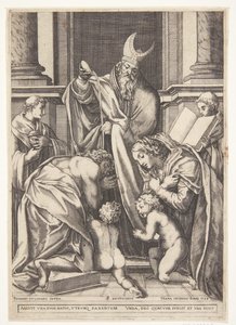 Szent Eustacius megkeresztelkedett