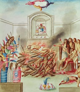 3. kötet, 132. évf., Emberáldozat, a „Teatro de la Nueva Espana”-ból, 18. század vége alkotó: Diego Garcia Panes y Avellan