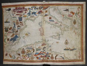 Illusztráció a "Queen Mary Atlas"-ból