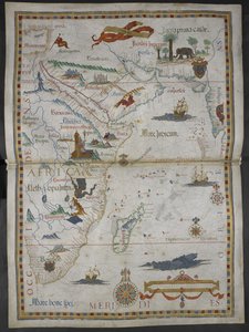 Illusztráció a "Queen Mary Atlas"-ból alkotó: Diego Homem
