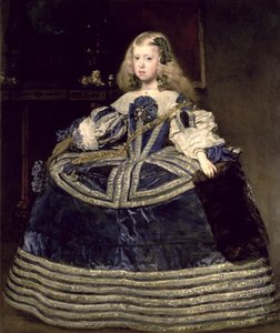 Margarita Terézia infánsnő kék ruhában alkotó: Diego Velázquez
