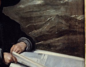 Diego de Acedo portréja szerint unokatestvér Detail. Diego Rodriguez de Silva y Velasquez (1599-1660) festménye alkotó: Diego Velázquez