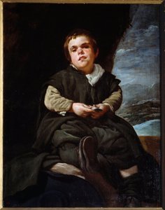 A bolond Francisco Lezcano portréja – mondta Vallecas gyermeke. Diego Velasquez festménye (Velazquez alkotó: Diego Velázquez