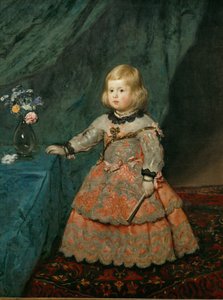 Margarita Terézia infánsnő rózsaszín ruhában ... (festmény vászonra) alkotó: Diego Rodriguez de Silva y Velazquez