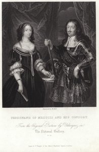 Mediciek Ferdinándjának és hitvesének portréja alkotó: Diego Velázquez