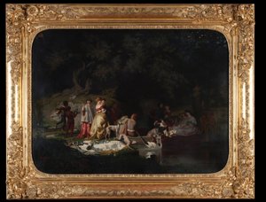 Boccaccio Dekameronja 1850 (olaj, vászon) alkotó: Diodore Rahoult