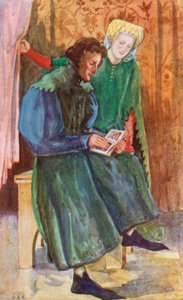 Henrik korabeli férfi és nő 1399-1413 alkotó: Dion Clayton Calthrop