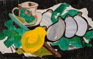 Tisztelet Braque-nak (kollázs) alkotó: Dione Verulam