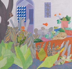 Elszigeteltség a Paradicsomban (kollázs) alkotó: Dione Verulam