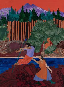 Tárgyalás a házasságban, 2024 (kollázs) alkotó: Dione Verulam