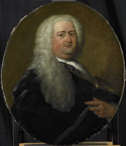 Adriaen Paets, a Holland Kelet-Indiai Társaság rotterdami kamara igazgatója, 1734-ben megválasztott portréja