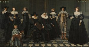 Dirck Bas Jacobsz, Amszterdam polgármestere családjának portréja alkotó: Dirck Dircksz. van Santvoort