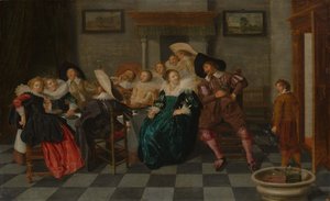 Bankett, 1628. alkotó: Dirck Hals
