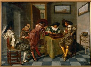 Kártyajátékosok alkotó: Dirck Hals