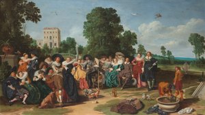 A Fête champêtre alkotó: Dirck Hals
