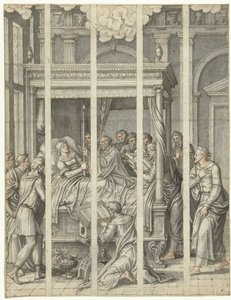 Szűz Mária halála alkotó: Dirck Pietersz. Crabeth