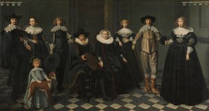 Dirck Bas Jacobsz amszterdami polgármester családjának portréja, 1634-35