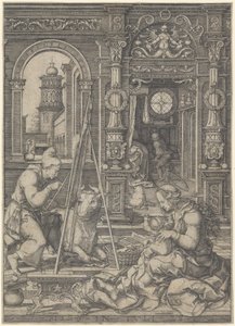 Szent Lukács a Szűzanyát festve, 1526.