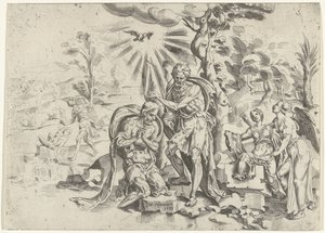 Krisztus keresztsége alkotó: Dirck Volckertsz. Coornhert (attributed to)