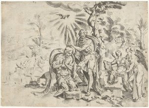 Krisztus keresztsége alkotó: Dirck Volckertsz. Coornhert (attributed to)