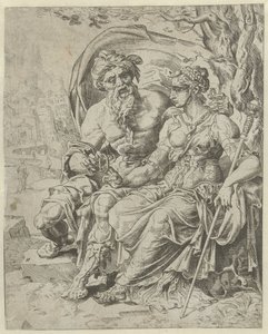 Júda zálogot ad Tamárnak Júda és Támár története (sorozat címe) alkotó: Dirck Volckertsz. Coornhert (attributed to)