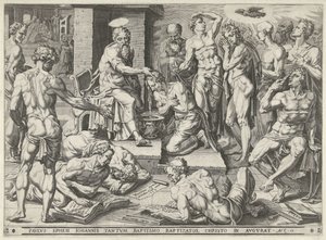 Pál megkereszteli Efézus lakóit alkotó: Dirck Volckertsz. Coornhert (attributed to)
