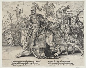Dávid diadala alkotó: Dirck Volckertsz. Coornhert