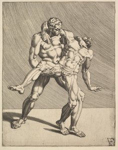 Birkózók, a Wrestlers-től, 3. tábla, 1552.