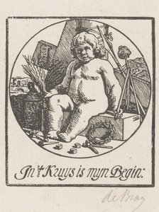 Krisztus gyermeke a szenvedés eszközeivel körülvéve